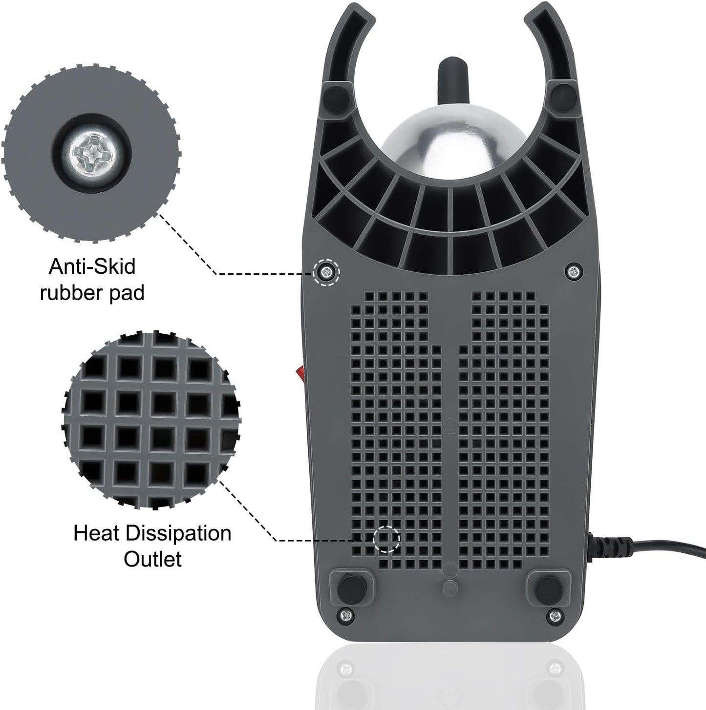 Reespring Máquina de hielo afeitado, máquina de cono de nieve con hoja de acero inoxidable,