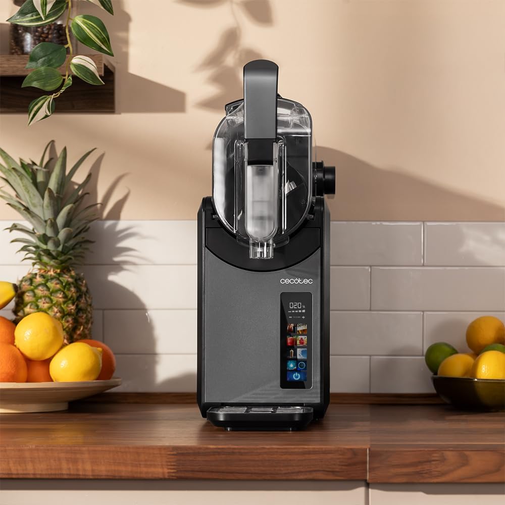 Cecotec Máquina de Granizado Heladera 2,6L Twist&Ice 2600. 220W, Bebidas en 15-60mins, 1,9L para Ingredientes, Control Táctil, 6 Modos, Refrigeración Adaptable, Diseño Ergonómico, Boquilla sin Goteo
