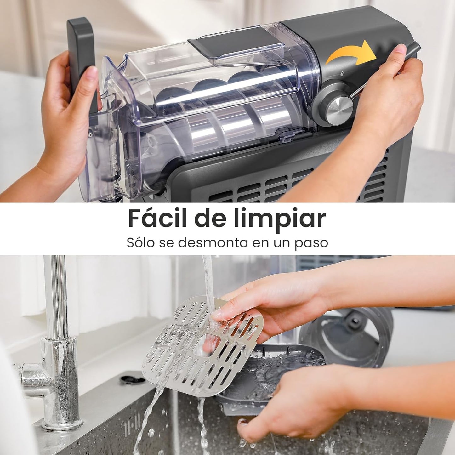 Granizadora INOVIVA, no necesita hielo, granizadora doméstica de 2L con autolimpieza, 5 programas preestablecidos, margaritas heladas, frappés, batidos y mucho más