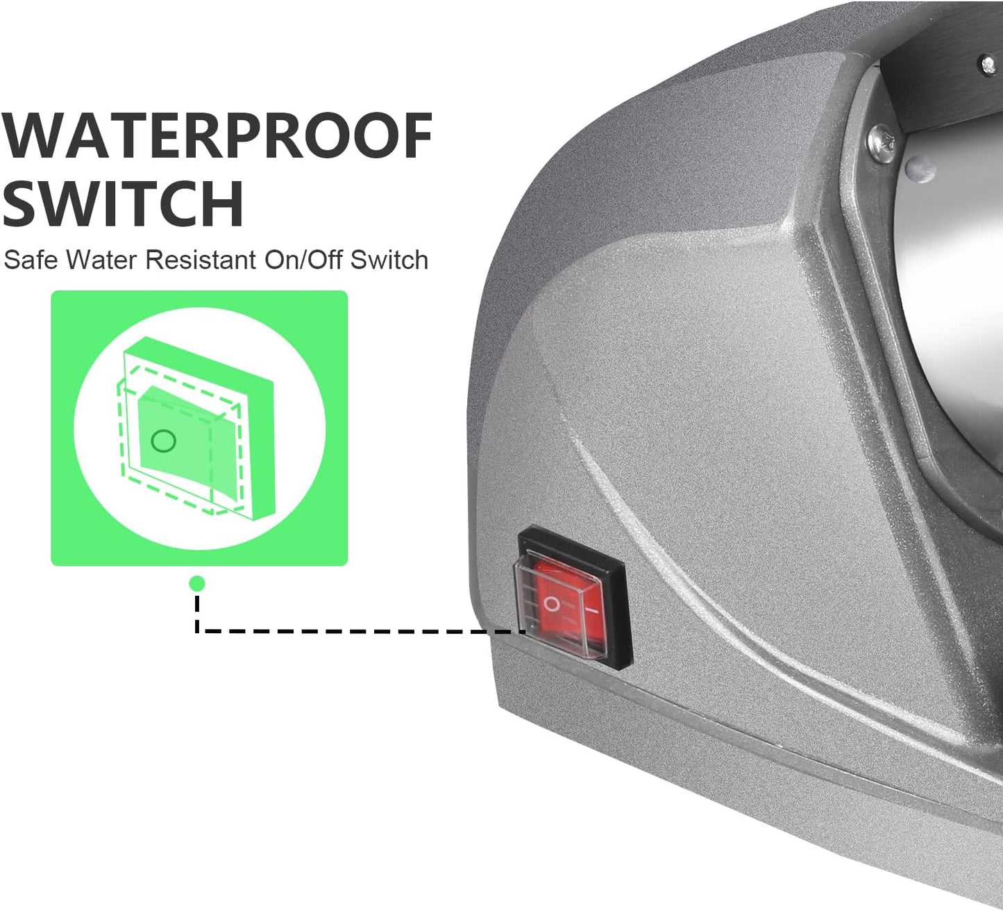 HORGELU Trituradoras de hielo eléctricas de 285 libras/hora, máquina de cono de nieve de 380 W, máquina de hielo afeitado de triple hoja de 2000 rpm, máquina de afeitar de hielo de acero inoxidable de