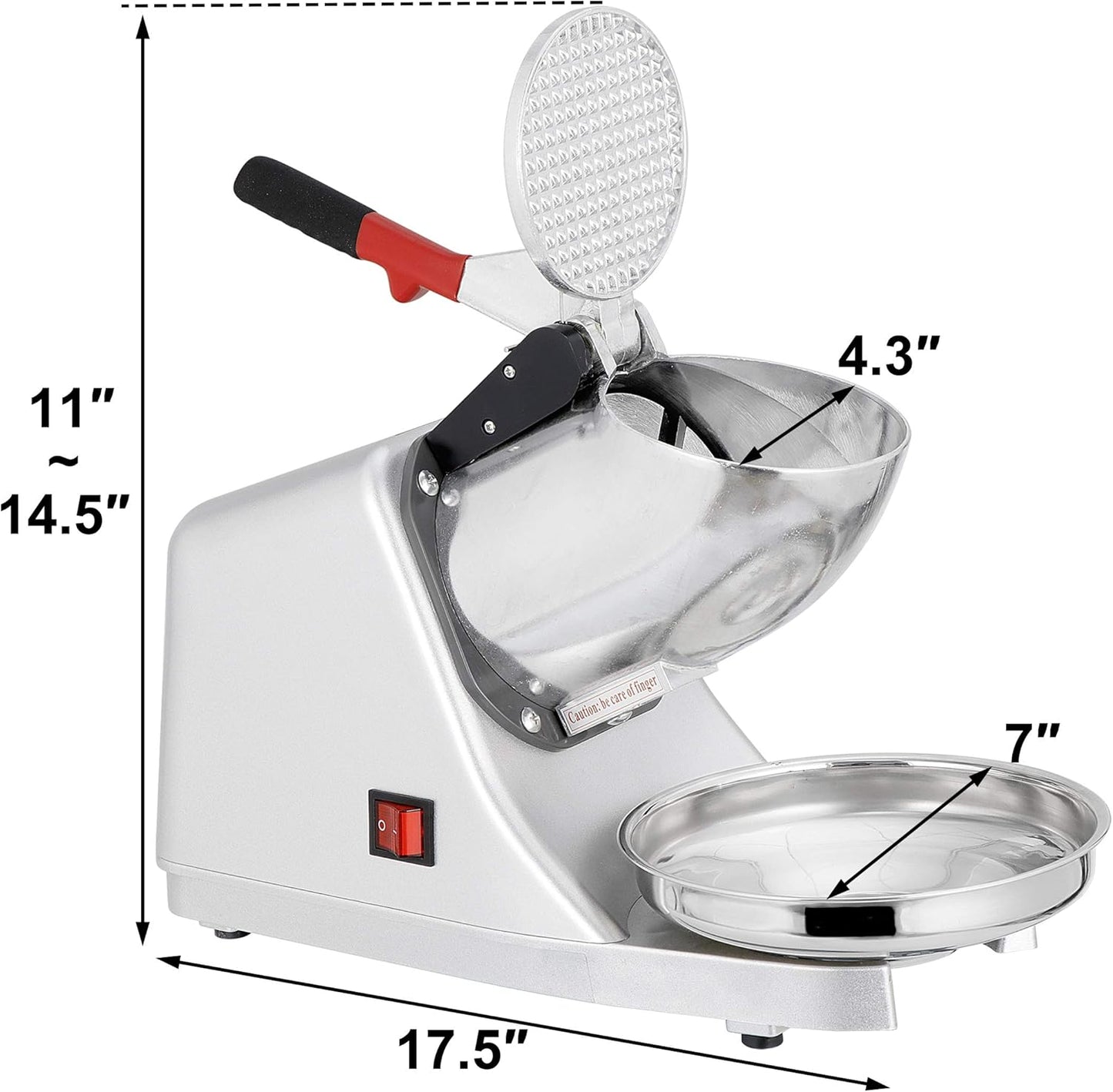 Zenchef - Máquina de afeitar de hielo eléctrico (300 W)