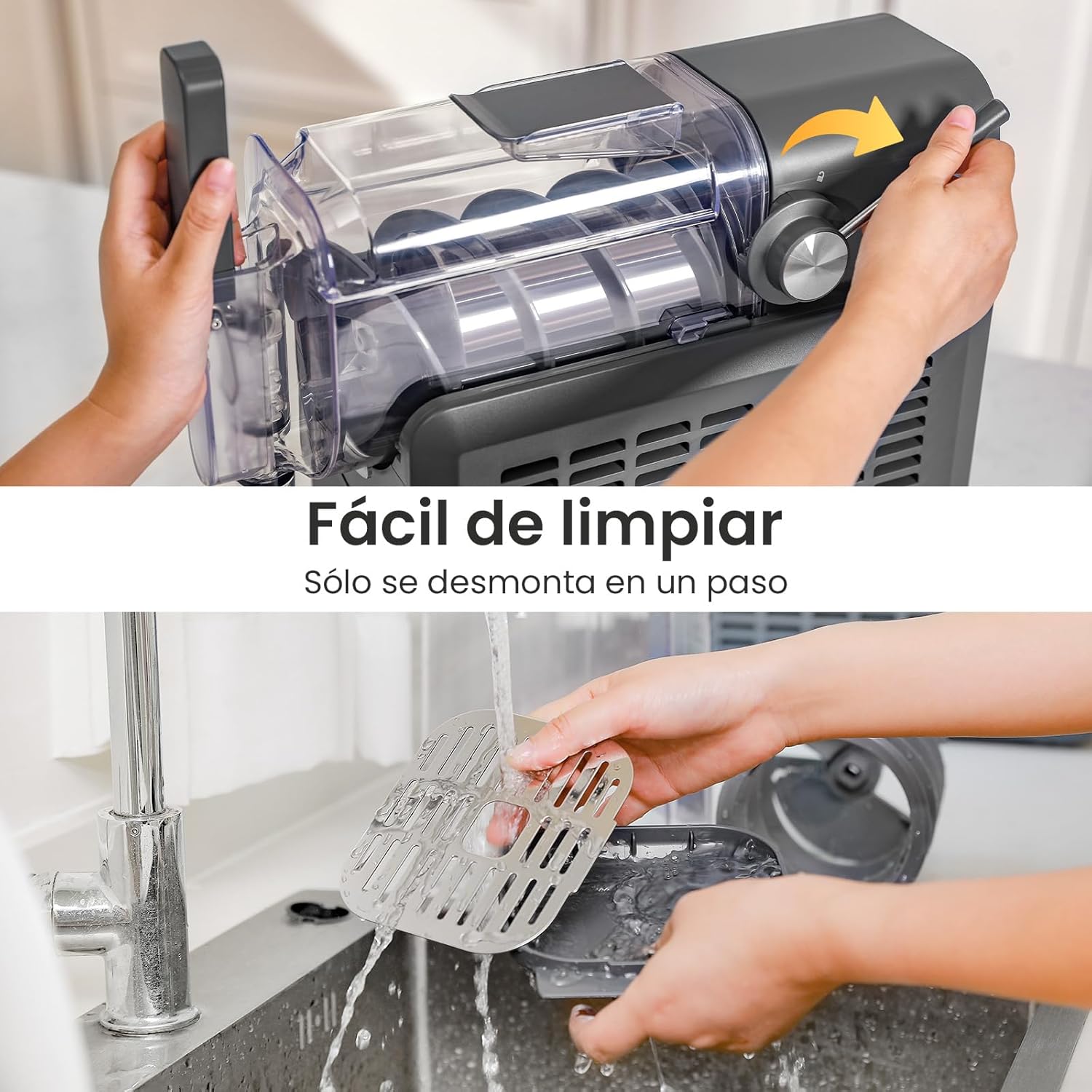 Granizadora INOVIVA, no necesita hielo, granizadora doméstica de 2L con autolimpieza, 5 programas preestablecidos, margaritas heladas, frappés, batidos y mucho más