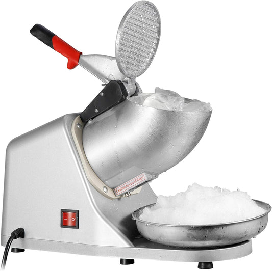 Zeny - Picadora de hielo eléctrica. Para hacer granizados. Picadora de hielo de acero inoxidable. 66 kg por hora.